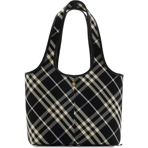 Schwarze Calico Tote Tasche - Burberry - Modalova