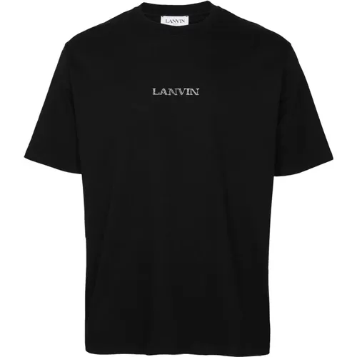 Cotton T-shirt with Logo , female, Sizes: XS - Lanvin - Modalova
