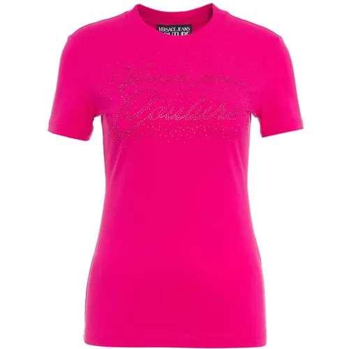 T-Shirts , Damen, Größe: L - Versace - Modalova