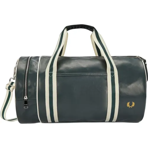 Weekender Barrel Bag Gym Men , male, Sizes: ONE SIZE - Fred Perry - Modalova