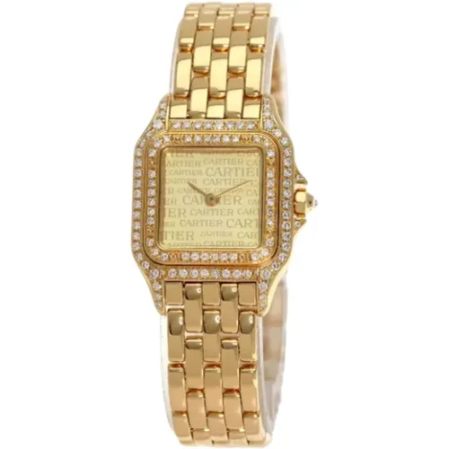 Pre-owned Gold watches , female, Sizes: ONE SIZE - Cartier Vintage - Modalova