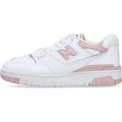 Weiß/Rosa Low Sneaker 550 Streetwear , Damen, Größe: 38 EU - New Balance - Modalova