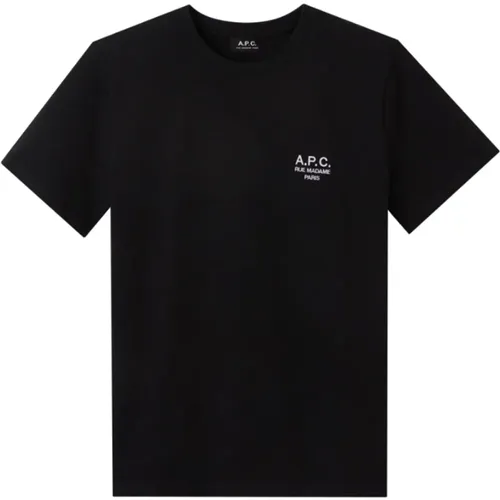 Paris T-Shirt Raymond Schwarz , Herren, Größe: XL - A.p.c. - Modalova