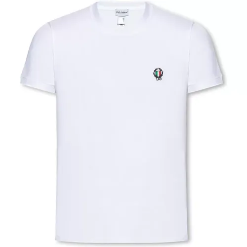 Marken T-Shirt , Herren, Größe: 2XL - Dolce & Gabbana - Modalova