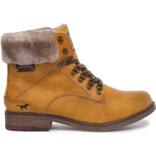 Faux Fleece Winter Boots , female, Sizes: 5 UK, 6 UK, 8 UK, 7 UK - mustang - Modalova