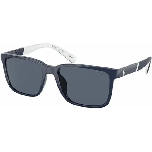 Navy/Dark Grey Sunglasses PH 4189U , male, Sizes: 55 MM - Ralph Lauren - Modalova