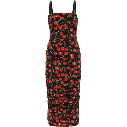 Sleeveless Dress with Back Vent , female, Sizes: XS - Dolce & Gabbana - Modalova