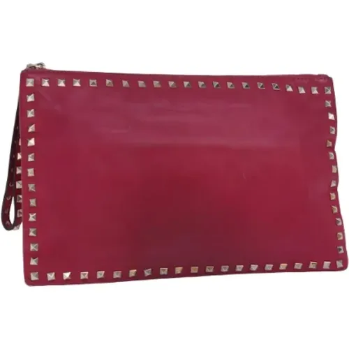 Pre-owned Leather clutches , female, Sizes: ONE SIZE - Valentino Vintage - Modalova