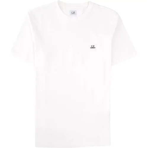 Logo T-Shirt Klassischer Stil , Herren, Größe: L - C.P. Company - Modalova