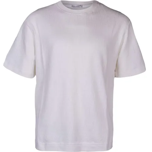 Men's Cotton Crew Neck T-shirt , male, Sizes: L, M - Paolo Pecora - Modalova