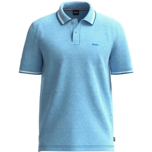 Herren Polo Shirt mit Kontrastdetails , Herren, Größe: L - Hugo Boss - Modalova