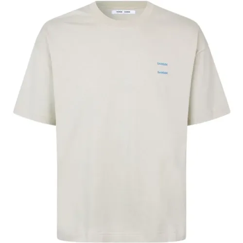 Locker geschnittenes Bedrucktes T-Shirt , Herren, Größe: M - Samsøe Samsøe - Modalova