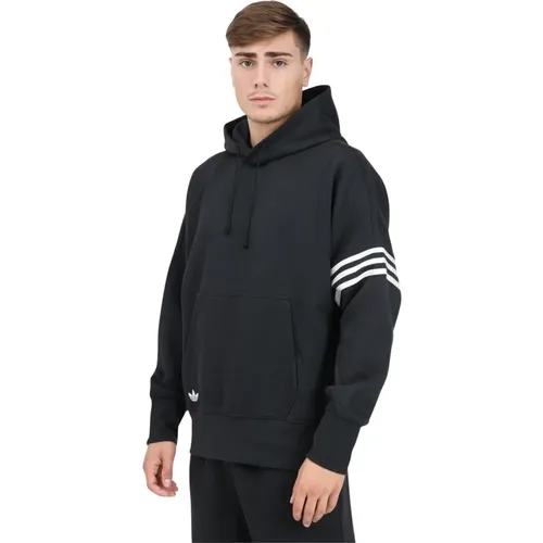 Schwarzer Neuclassics Kapuzenpullover , Herren, Größe: XS - adidas Originals - Modalova