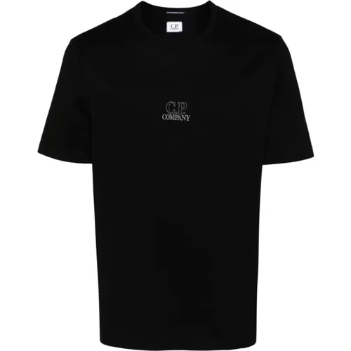 Embroidered logo t-shirt , male, Sizes: S, M, L - C.P. Company - Modalova