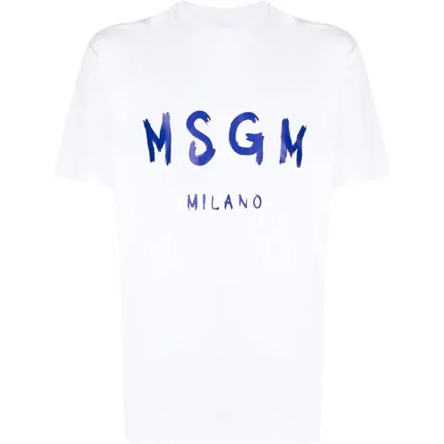 Stilvolle T-Shirts und Polos , Herren, Größe: L - Msgm - Modalova