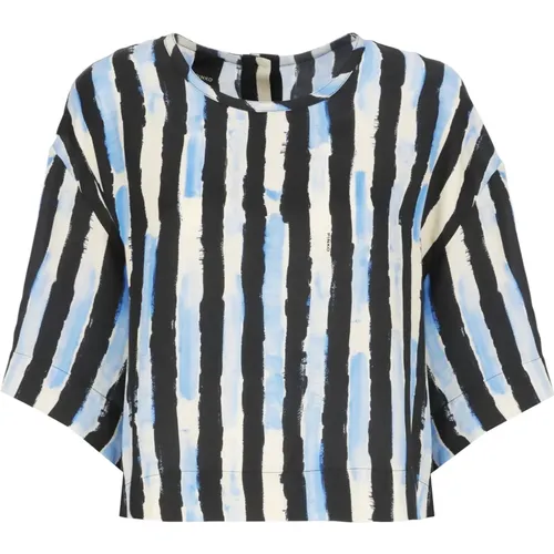 V-Ausschnitt Bluse mit Drapierungsdetail,Shirts - pinko - Modalova