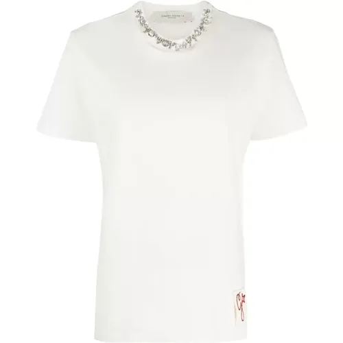 T-Shirts , Damen, Größe: M - Golden Goose - Modalova