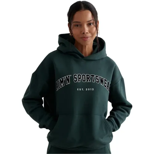 Deep Emerald Varsity Sweat Hood - Aim'n - Modalova