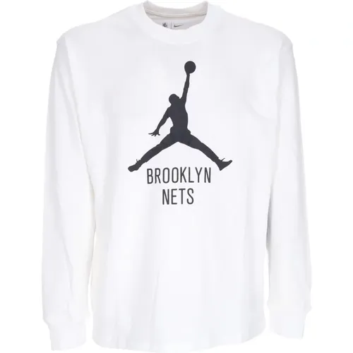 Langärmeliges NBA Essentials Tee , Herren, Größe: L - Jordan - Modalova