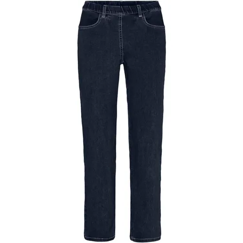 Straight Denim Trousers Dark , female, Sizes: L, 6XL, S, 4XL, 3XL, M, 5XL, XL - LauRie - Modalova