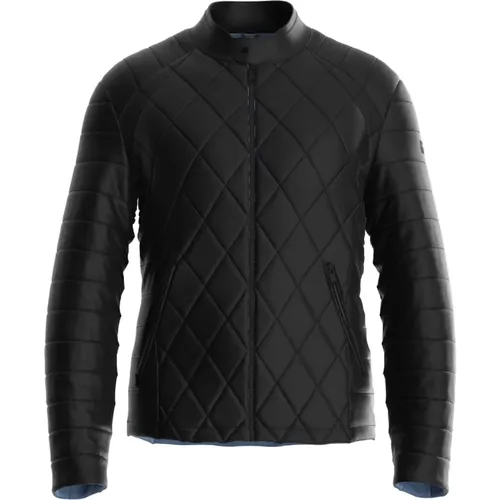 Stylische Herren Schwarze Kunstlederjacke - Guess - Modalova