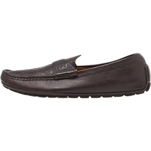 Pre-owned Leather flats , male, Sizes: 8 UK - Gucci Vintage - Modalova