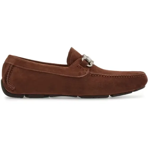 Suede Sandals , male, Sizes: 5 UK, 6 1/2 UK, 5 1/2 UK - Salvatore Ferragamo - Modalova