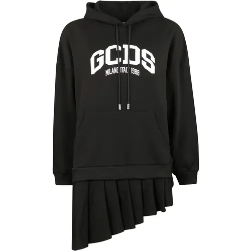 Logo Hoodie Mini Kleid , Damen, Größe: L - GCDS - Modalova