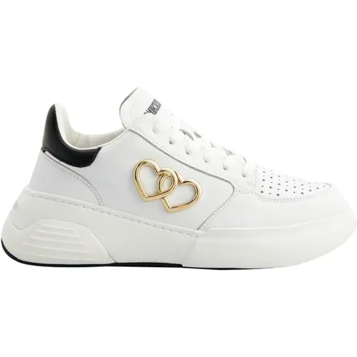 Heart Detail Sneakers , female, Sizes: 3 UK, 4 UK, 6 UK, 7 UK, 5 UK, 8 UK - Love Moschino - Modalova