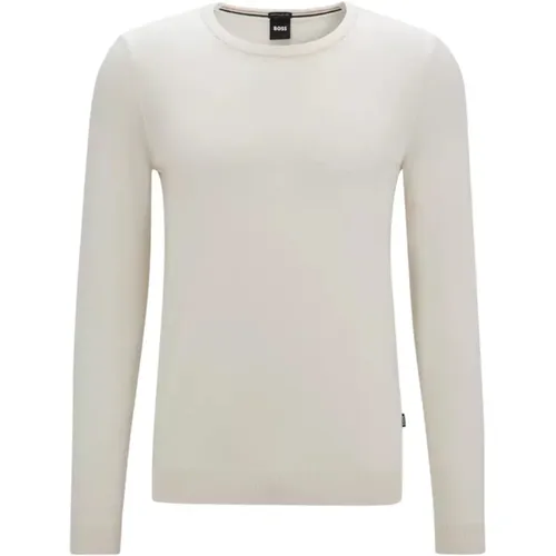 Klassischer Crew Neck Wollpullover , Herren, Größe: M - Hugo Boss - Modalova