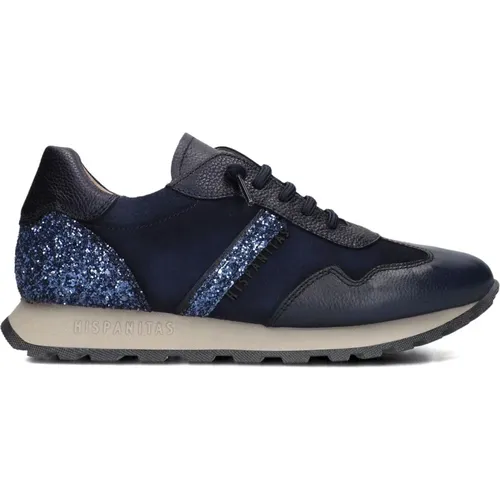 Blaue Wildleder-Sneakers für Damen - Hispanitas - Modalova