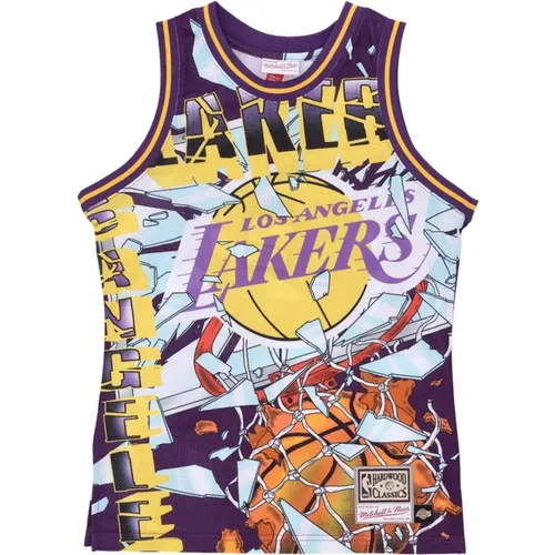 NBA Basketball Tank Top Purple , male, Sizes: XL, L, M, S - Mitchell & Ness - Modalova