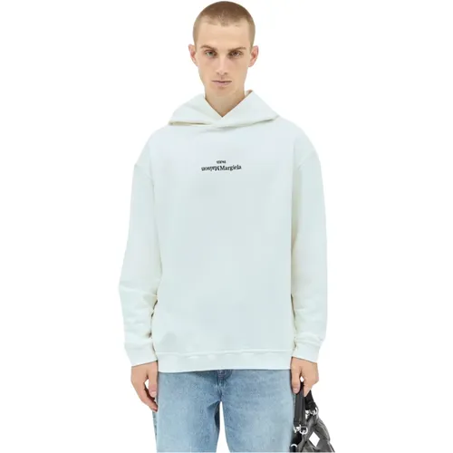 Kapuzenpullover mit umgedrehtem Logo - Maison Margiela - Modalova