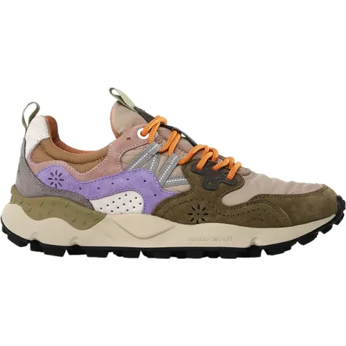 Stylish Sneakers for Outdoor Adventures , female, Sizes: 5 UK, 8 UK, 3 UK - Flower Mountain - Modalova