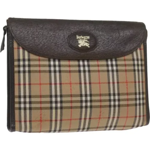 Pre-owned Cotton clutches , female, Sizes: ONE SIZE - Burberry Vintage - Modalova