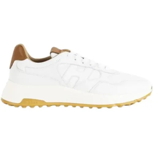 Weiße Leder Hyperlight Sneakers , Herren, Größe: 42 1/2 EU - Hogan - Modalova