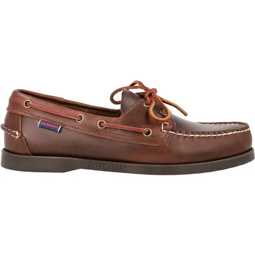 Braune Gummi Loafer Schuhe , Herren, Größe: 41 1/2 EU - Sebago - Modalova