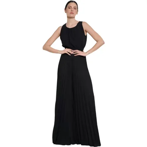 Damen Georgette Plissierter Jumpsuit , Damen, Größe: M - KAOS - Modalova