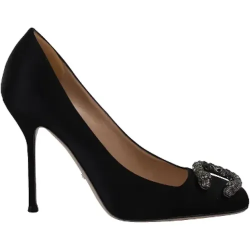 Pre-owned Satin heels , female, Sizes: 4 UK - Gucci Vintage - Modalova