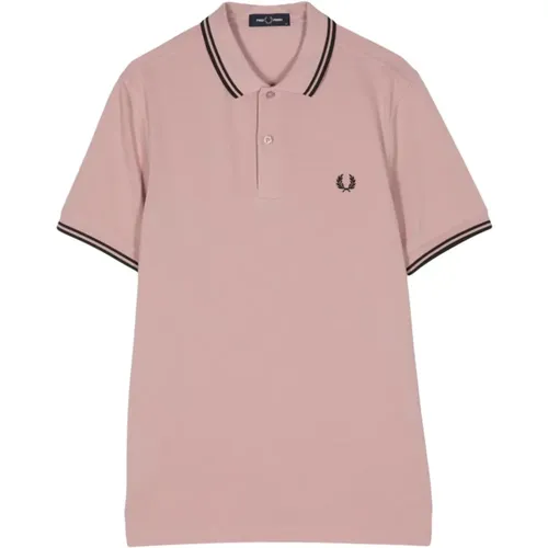 Rosa Polo Shirt Casual Stil , Herren, Größe: L - Fred Perry - Modalova