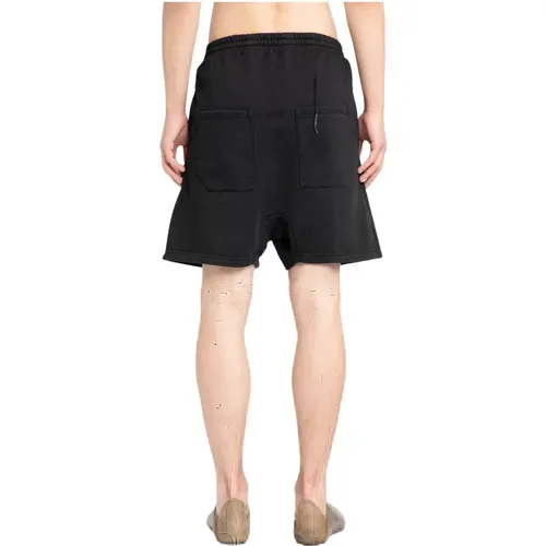 Schwarze objektgefärbte Shorts mit elastischem Bund - Boris Bidjan Saberi - Modalova