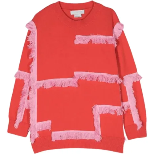 Geometrischer Fransenpullover - Stella Mccartney - Modalova