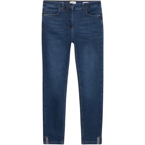 Umweltfreundliche Skinny Jeans mit Kristalldetail , Damen, Größe: M - Oltre - Modalova
