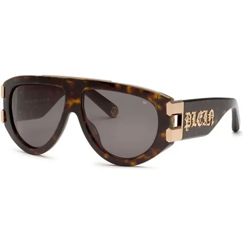 Classic Sunglasses in Shiny Dark Havana , female, Sizes: 60 MM - Philipp Plein - Modalova