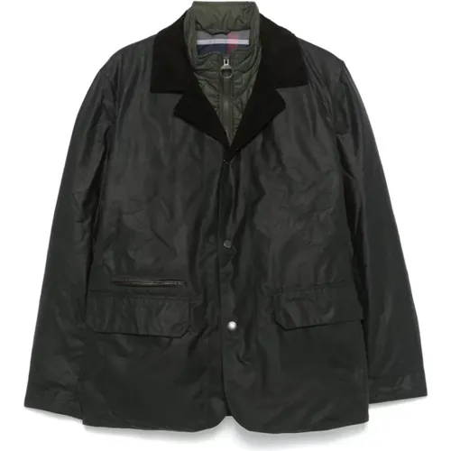 Wax Coated Padded Jacket , male, Sizes: L, M, XL - Barbour - Modalova