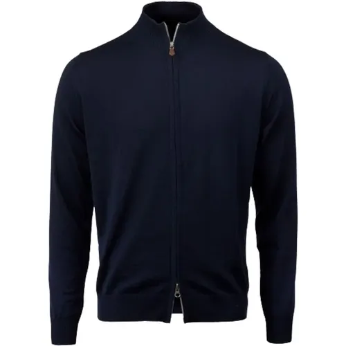 Merino Zip Cardigan , Herren, Größe: L - Stenströms - Modalova