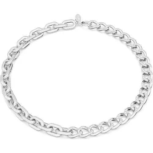 Dextera Chain Necklace, Rhodium Plated , female, Sizes: ONE SIZE - Swarovski - Modalova