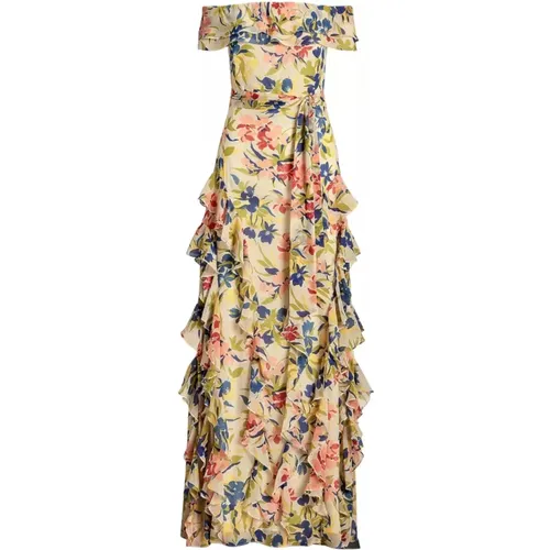 Floral Long Dress , female, Sizes: XS, 3XS, S, 2XS - Ralph Lauren - Modalova
