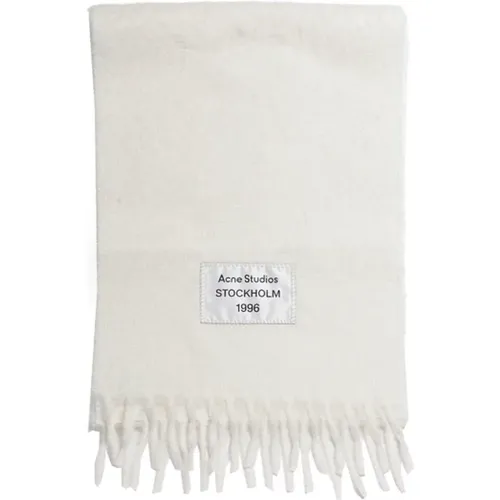 Wool Blend Scarf with Fringes , female, Sizes: ONE SIZE - Acne Studios - Modalova