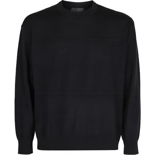 Gerippter Wollpullover , Herren, Größe: M - Emporio Armani - Modalova